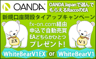 OANDA JAPAN×タイアップキャンペーン☆WhiteBearV1EX又はWhiteBearV1☆プレゼント